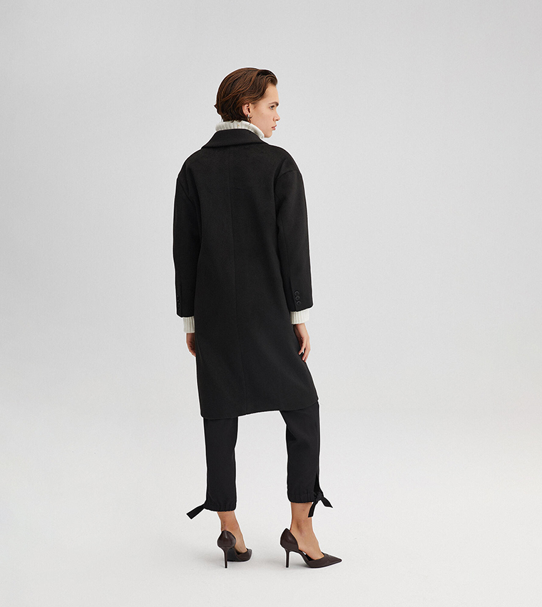 Over cheap coat black