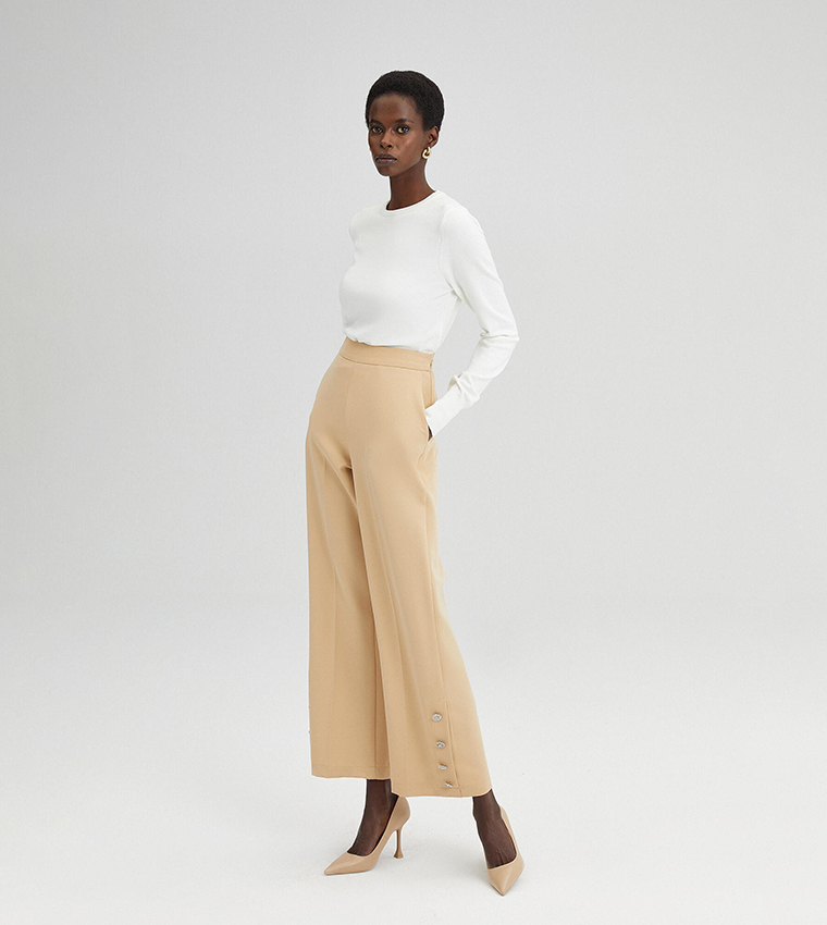 Crepe trousers sales