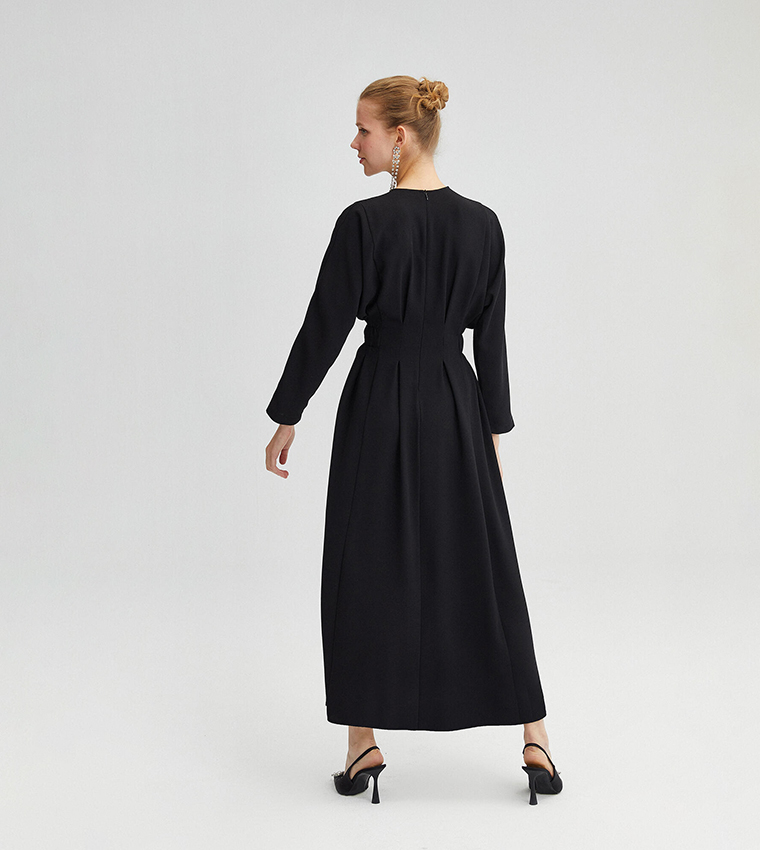 Black long store dress casual
