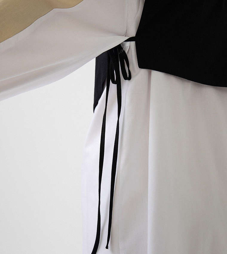 Solid Tie Detailed Waistcoat