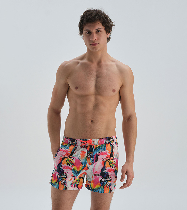 Low rise swim shorts top