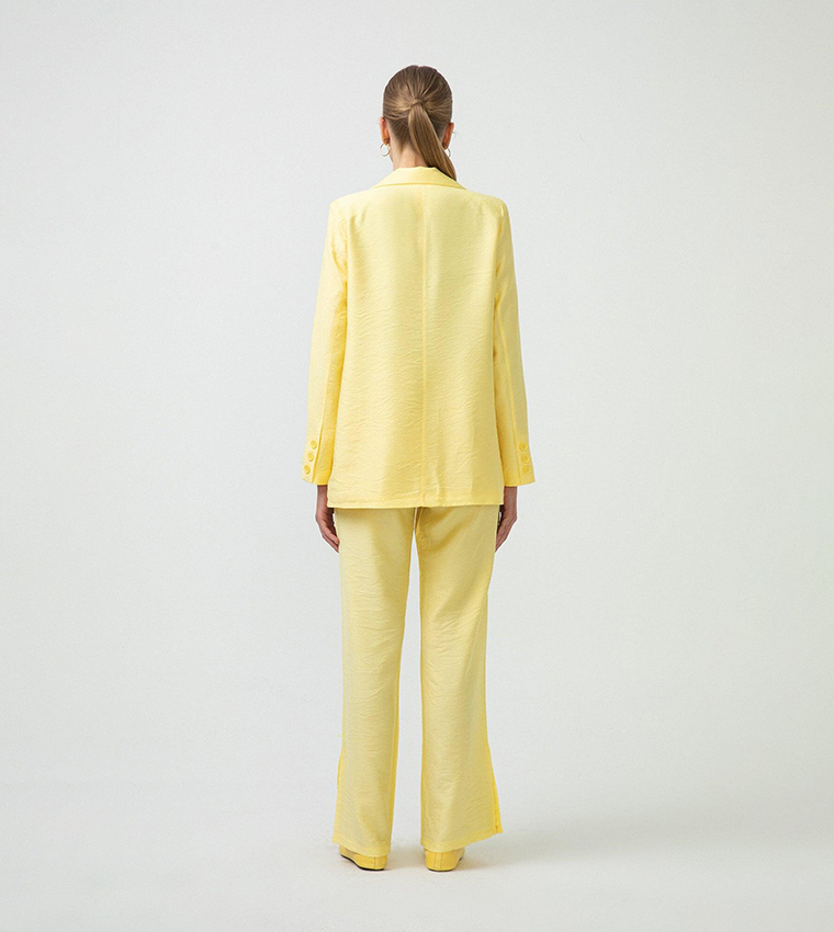 Oversized 2025 yellow blazer