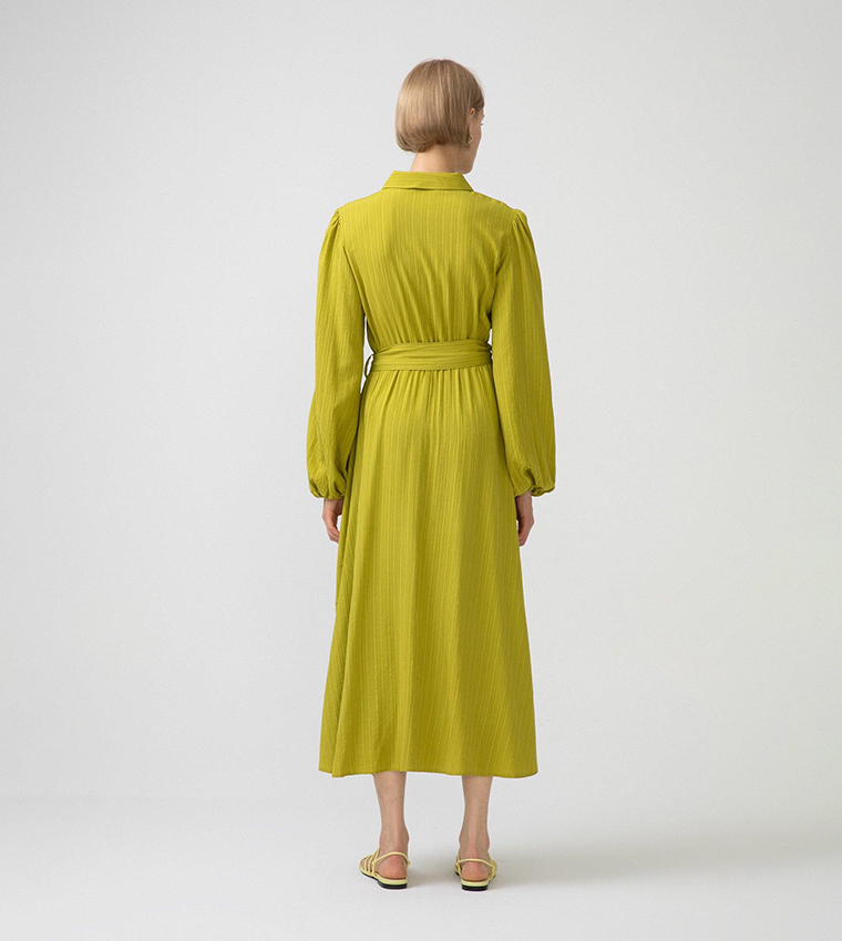 Shirt collar maxi dresses on sale