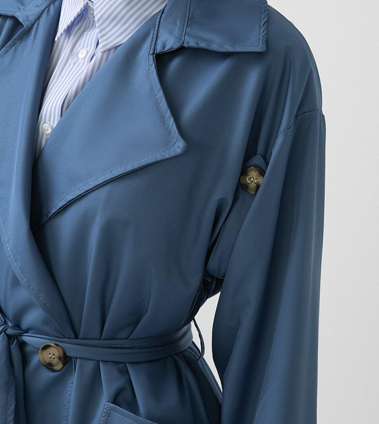 Indigo trench coat 2025