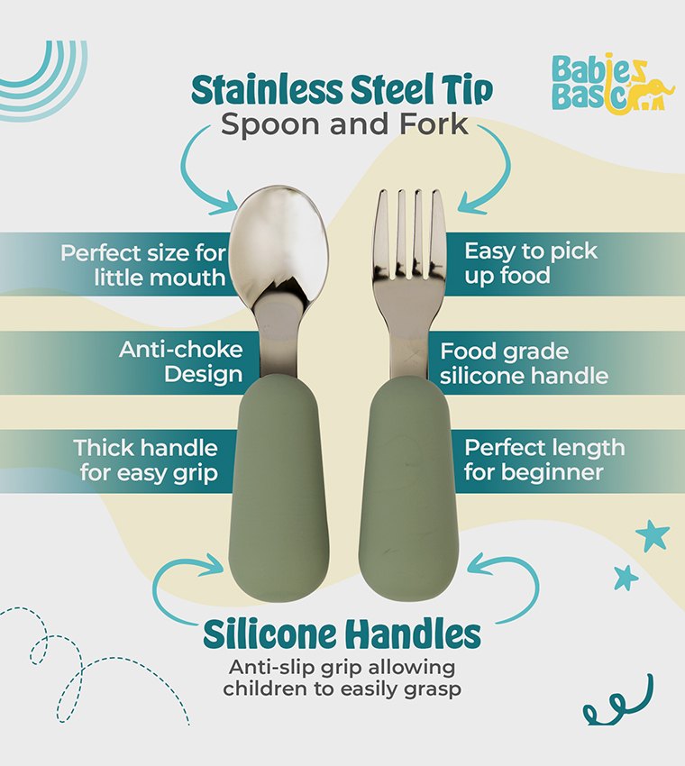 Stainless Steel Cutlery Set with Spoon and Fork with Travel Case