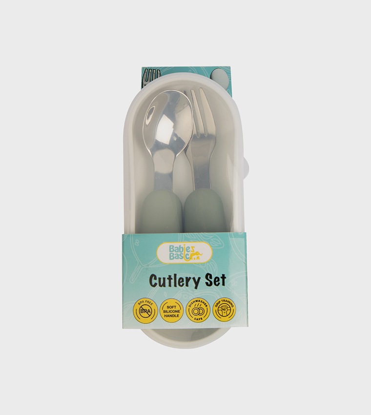 Stainless Steel Cutlery Set with Spoon and Fork with Travel Case