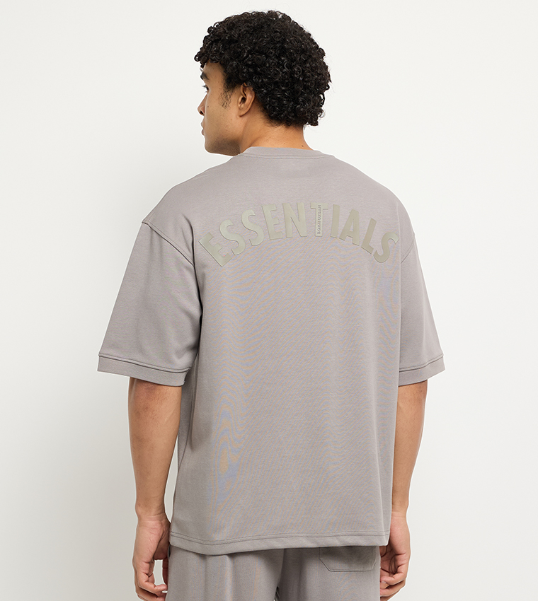 Essential Back Printed Short Sleeves T-Shirt