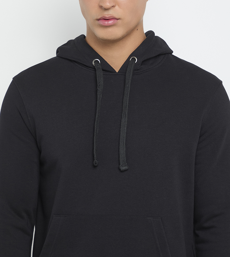 Solid Long Sleeves Hoodie