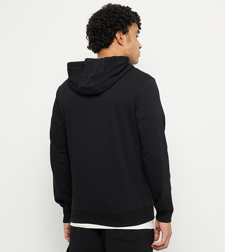 Zippered Long Sleeves Hooded Jacket