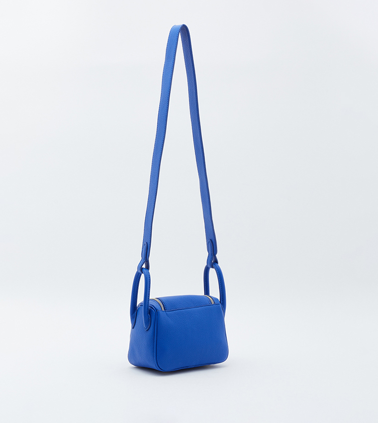 Textured Zippered Crossbody Bag