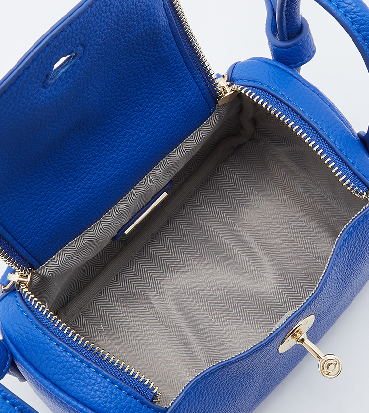 Textured Zippered Crossbody Bag