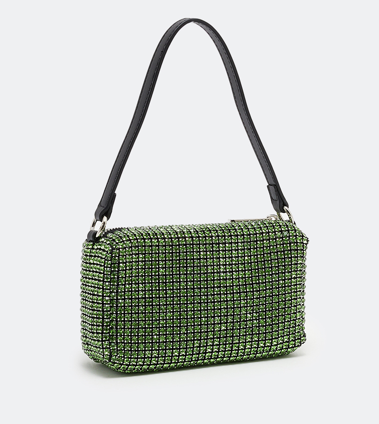 Stone Embellished Shoulder Bag