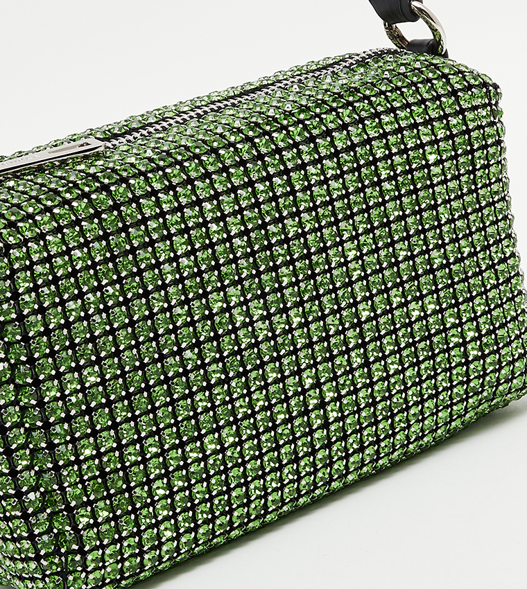 Stone Embellished Shoulder Bag