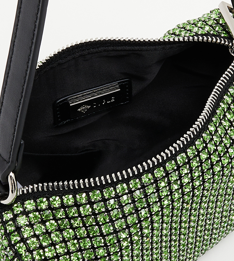 Stone Embellished Shoulder Bag