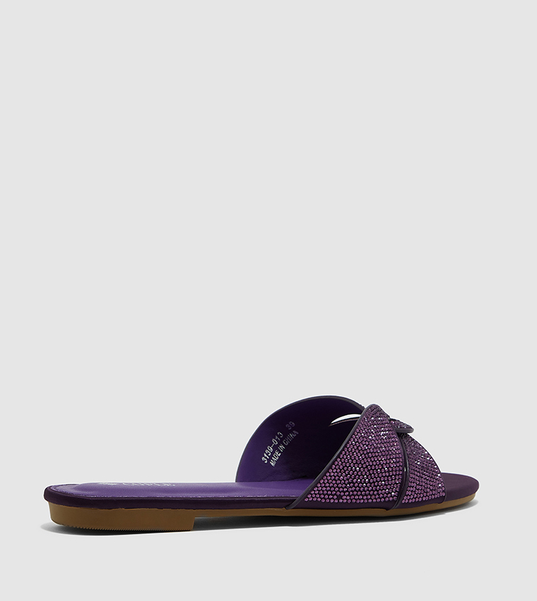 Purple slide online sandals