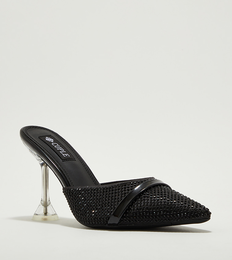 Embellished Mule Pumps