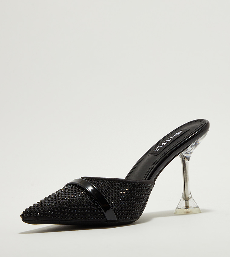Embellished Mule Pumps