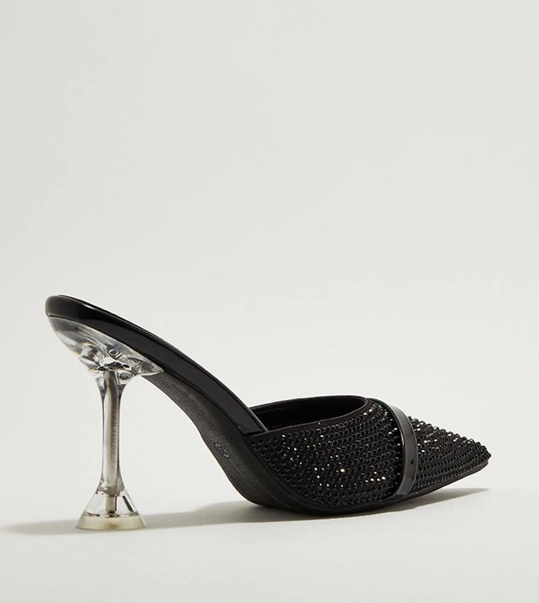 Embellished Mule Pumps