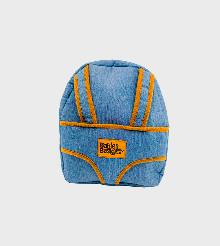 Logo Badge Backpack with Detachable Teddy