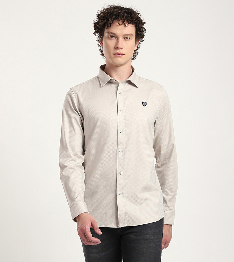 قميص كم طويل