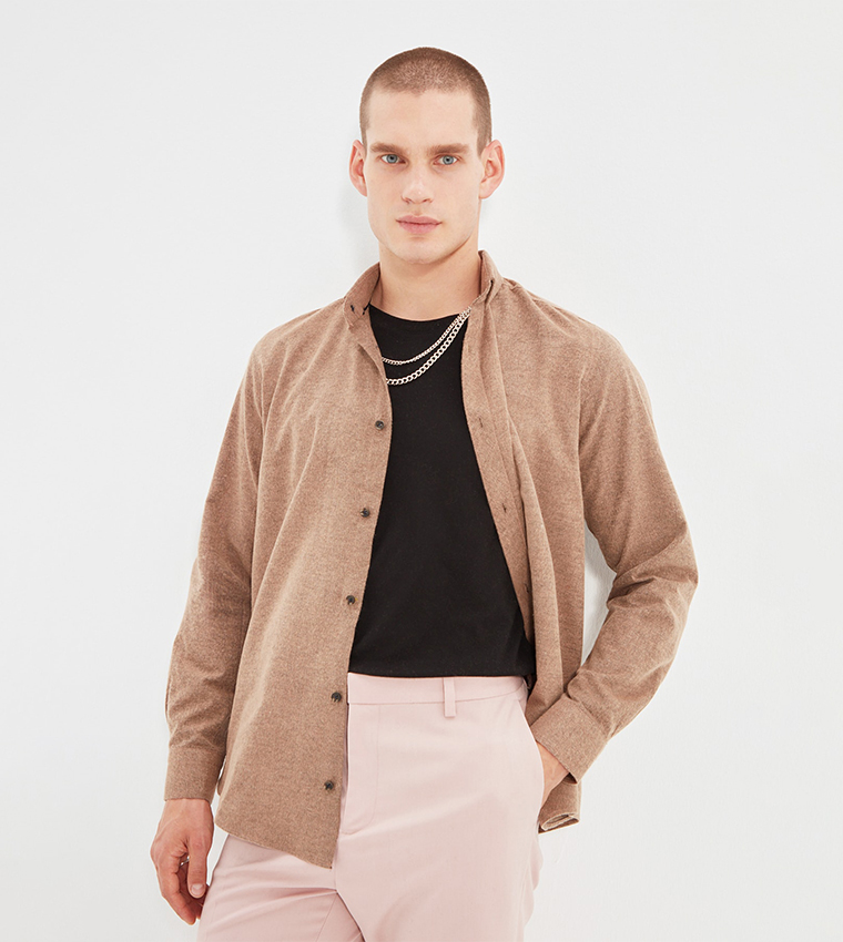 Camicia Uomo Trendyol Regular Basic - Colletto Classico - Cotone E Poliestere - Vestibilità Regolare - 4