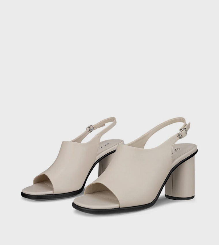 SCULPTED ALBA 65 Black Heel Sandals