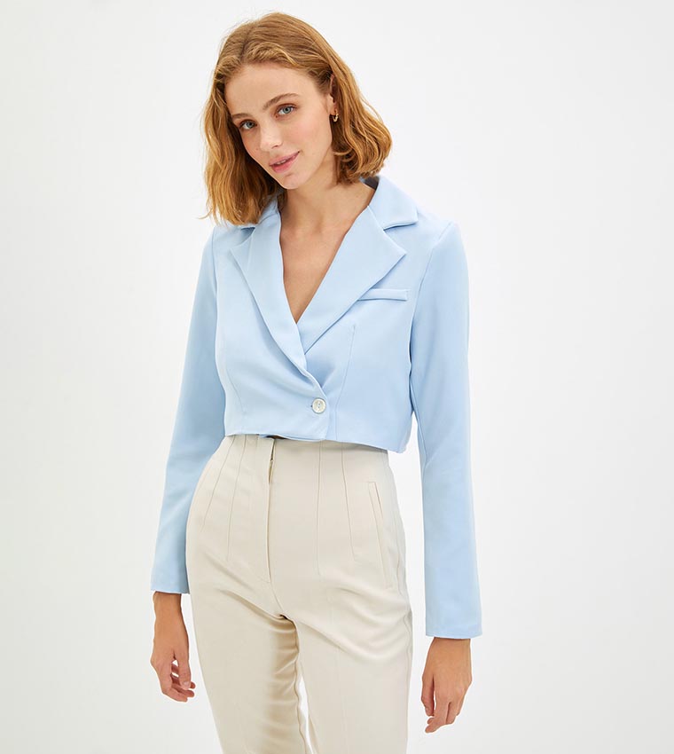 Cropped Blazer Jacket