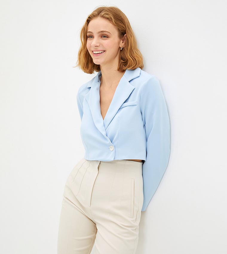 Cropped Blazer Jacket