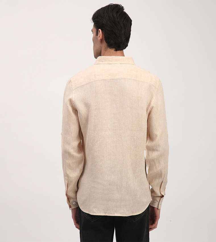 Logo Embroidered Long Sleeves Shirt