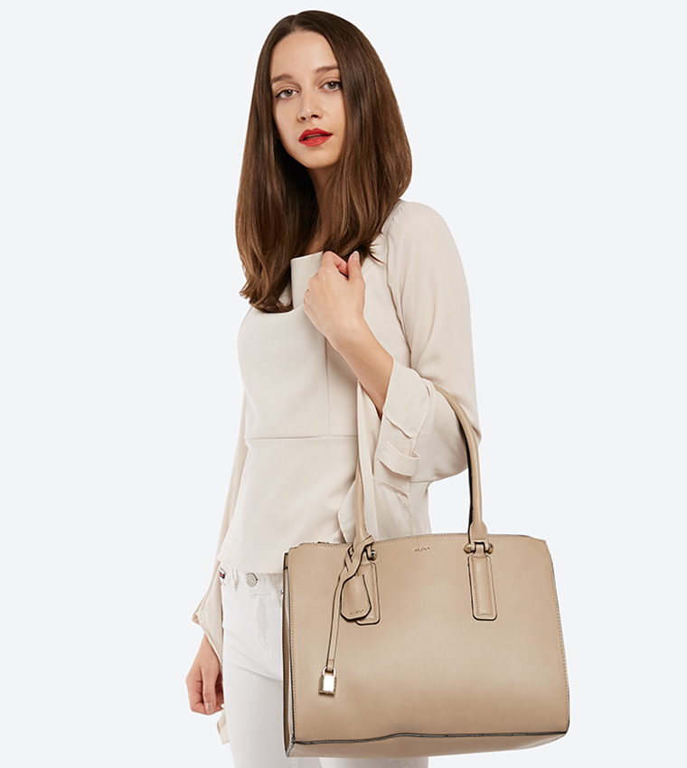 Buy Aldo Dundee Tote Bag Taupe 23340403 AVENTRIO In Taupe