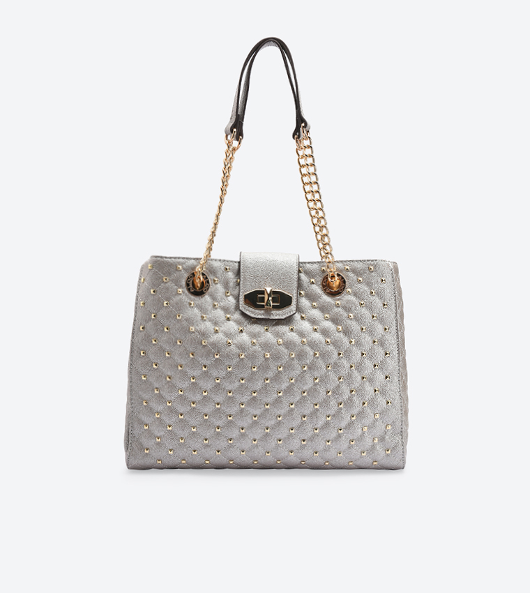 Buy Aldo Elromyra Tote Bag Metallic 23340403 ELROMYRA In Metallic