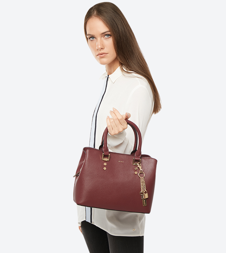 Legoiri Charm Detail Satchel Bag - Red 23340403-LEGOIRI