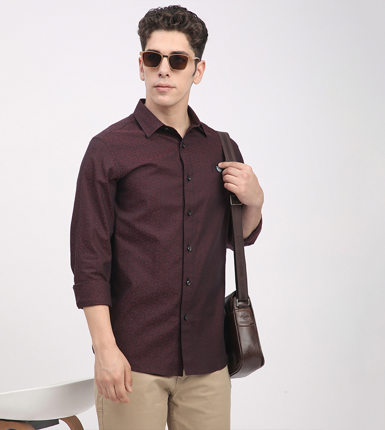 Patterned Long Sleeves Shirt