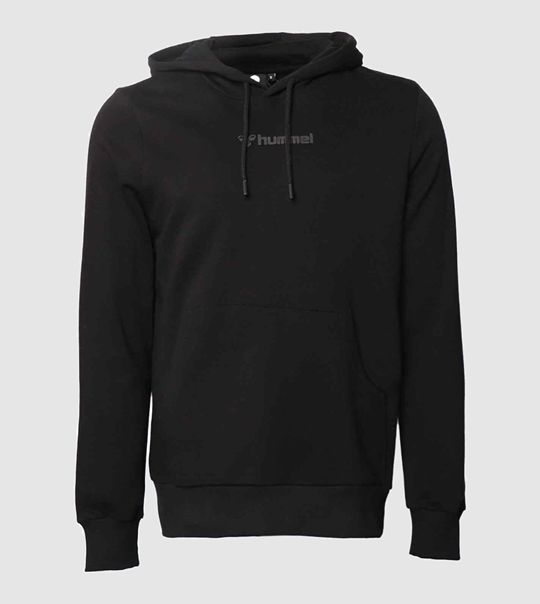 Buy Hummel Printed Casual Hoodie In Black | 6thStreet Saudi Arabia