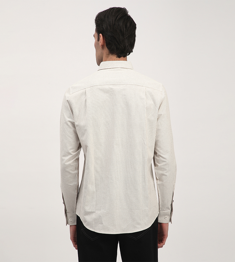 Logo Embroidered Long Sleeves Shirt