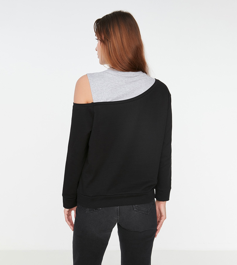 Boat neck outlet sweatshirts