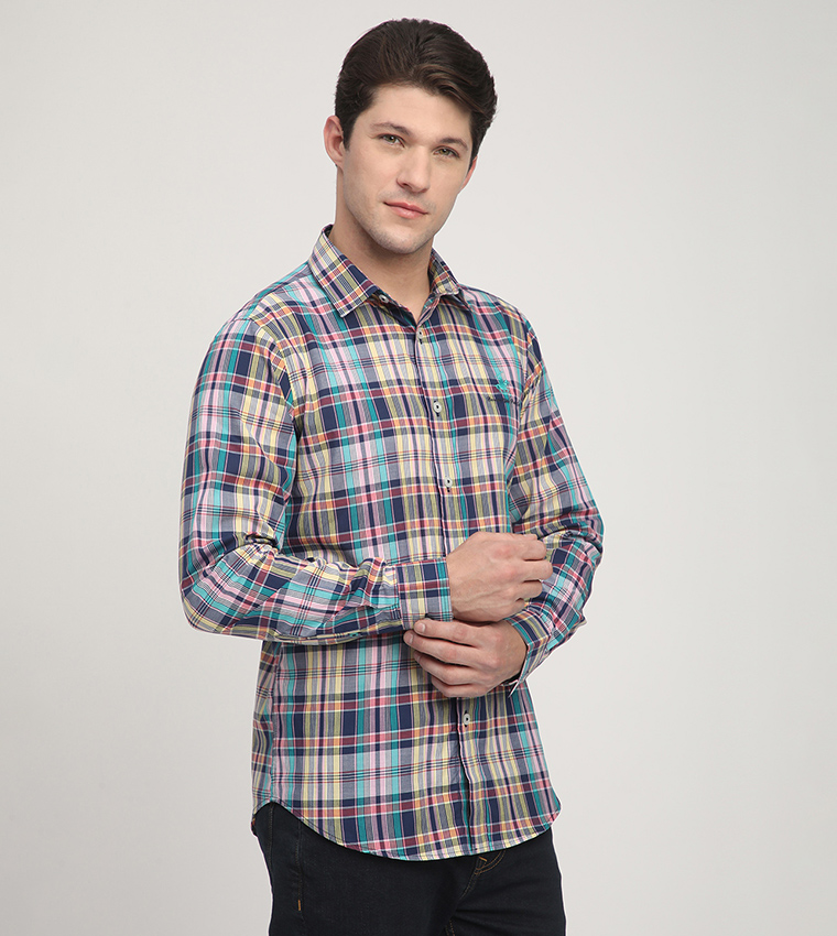 Plaid Long Sleeves Shirt