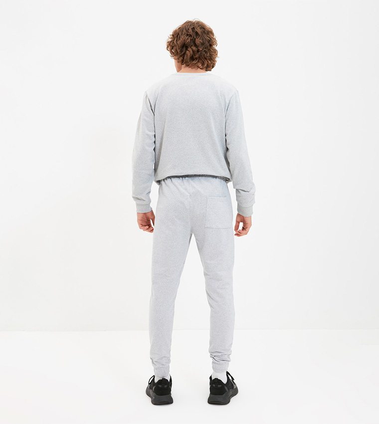 Fit Stripe Sweatpants In Grey 