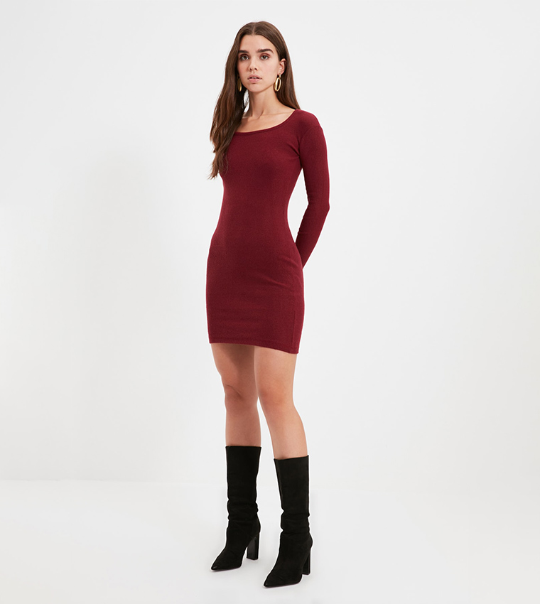 bodycon date night dress Red Bodycon Dress Mini
