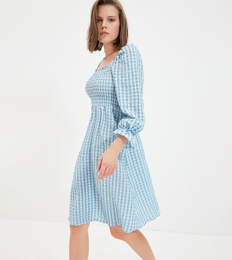 Robe Mini Smock Regular Plus Size Trendyol - Robe Femme Grande Taille