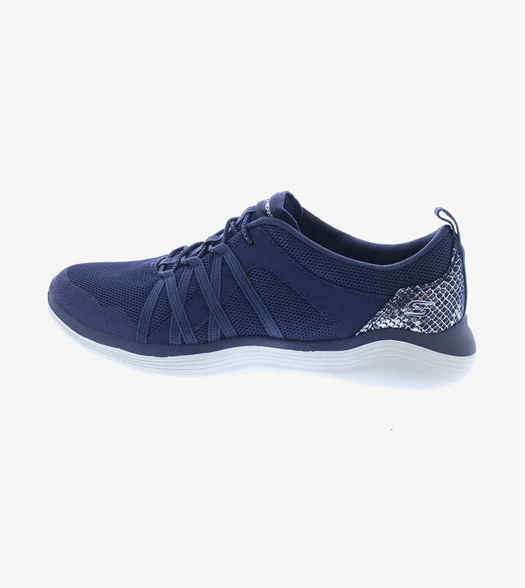 Buy Skechers Envy Round Toe Lace Up Sneakers Blue In Blue 6thStreet Kuwait