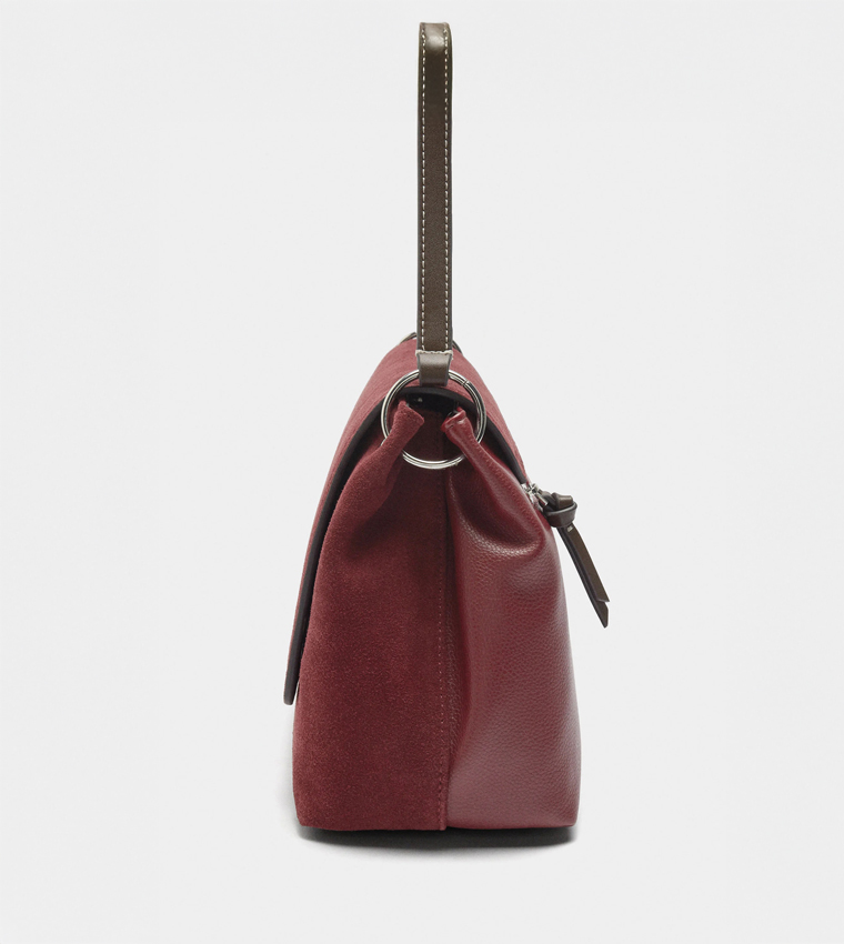 Leather Flap Crossbody Bag