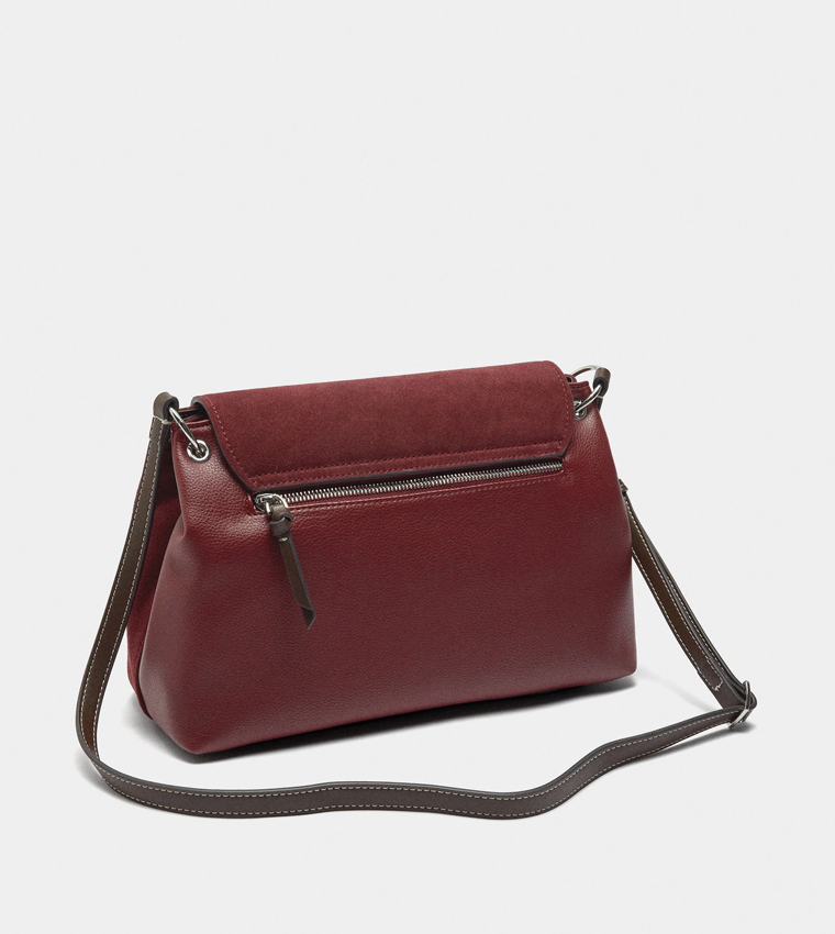Leather Flap Crossbody Bag
