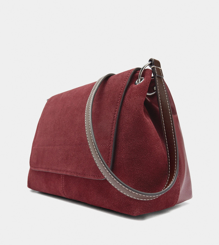 Leather Flap Crossbody Bag