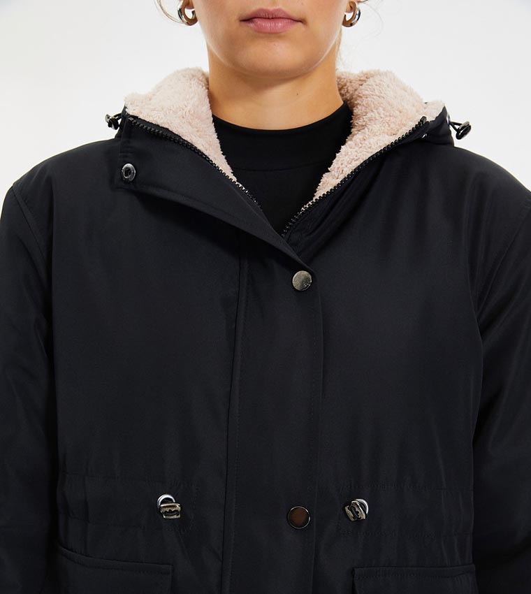 Hooded Sheepskin Parka