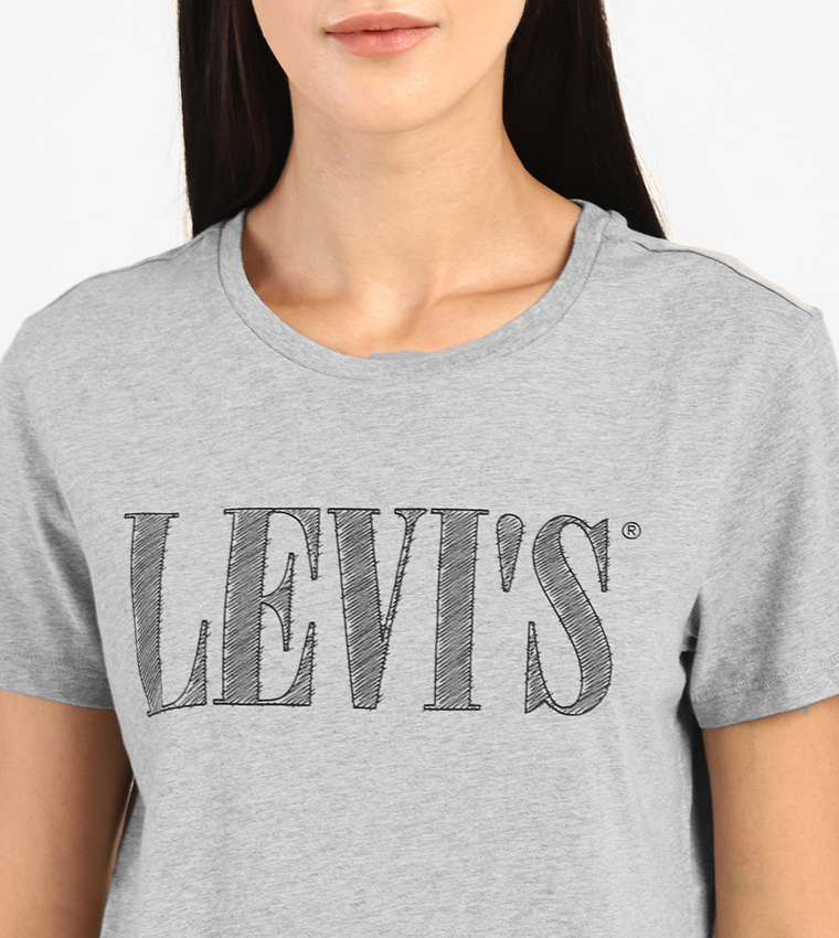 Buy Levi's Short Sleeve T Shirt Grey In 