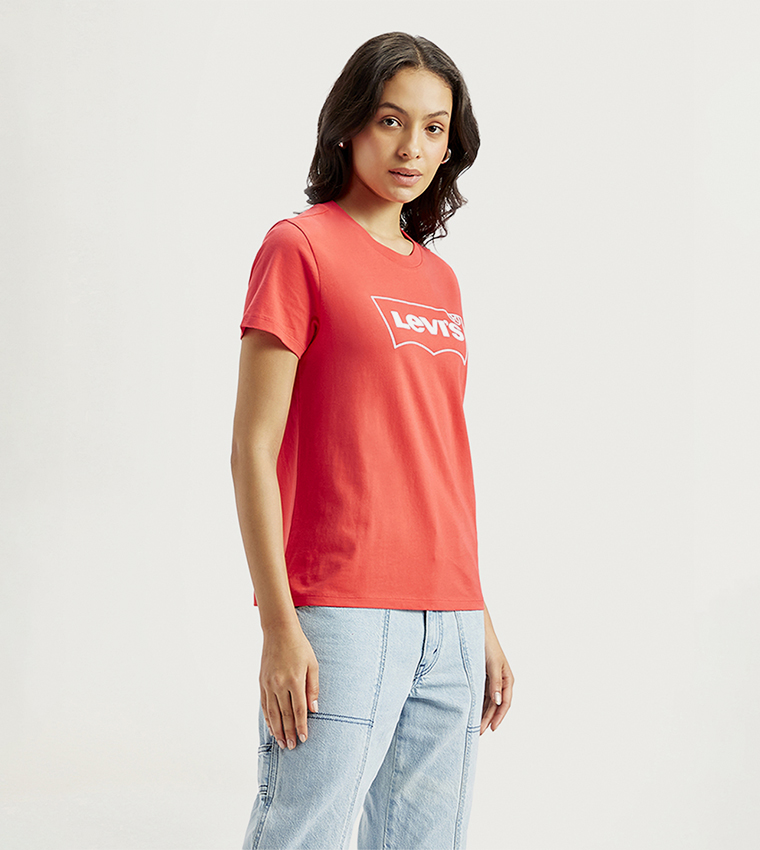 Logo Printed Crew Neck T-Shirt