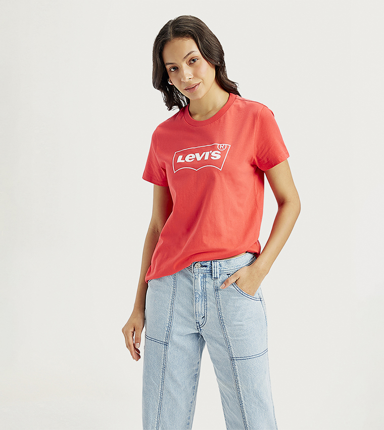 Logo Printed Crew Neck T-Shirt