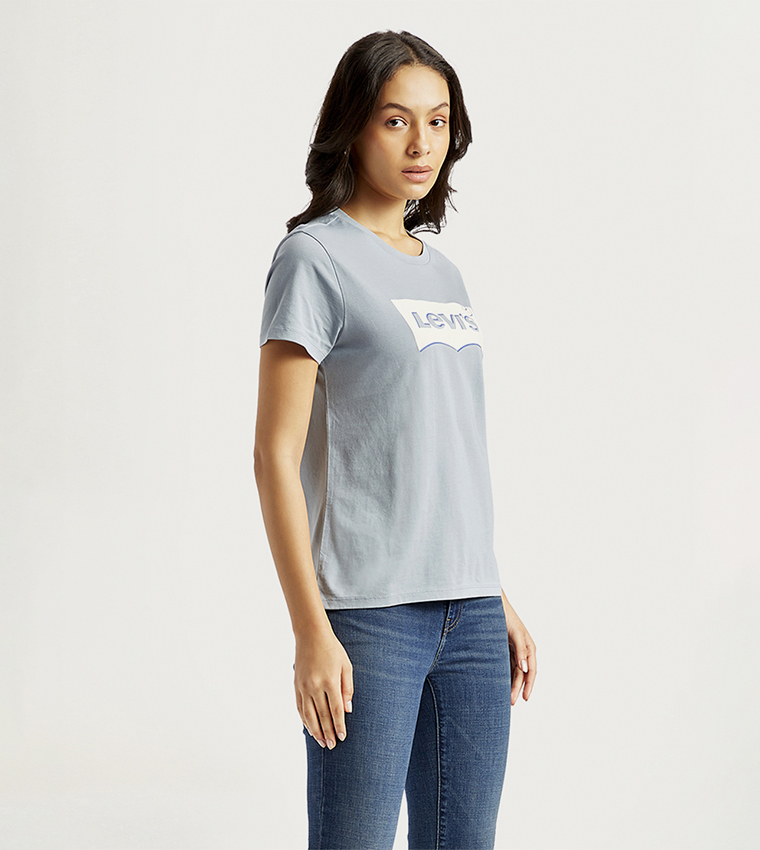 Logo Printed Crew Neck T-Shirt