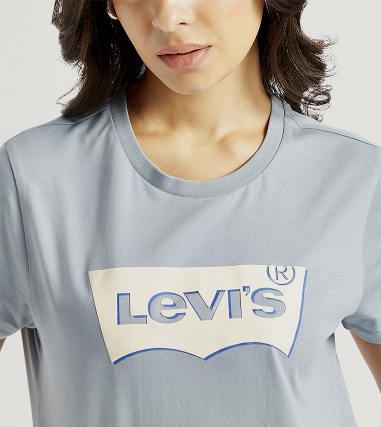 Logo Printed Crew Neck T-Shirt